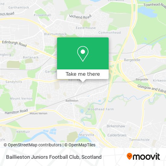 Baillieston Juniors Football Club map