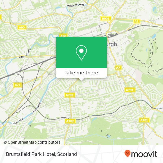 Bruntsfield Park Hotel map