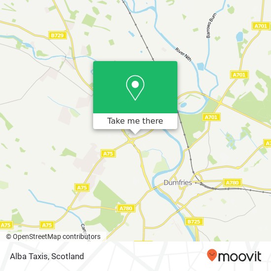 Alba Taxis map