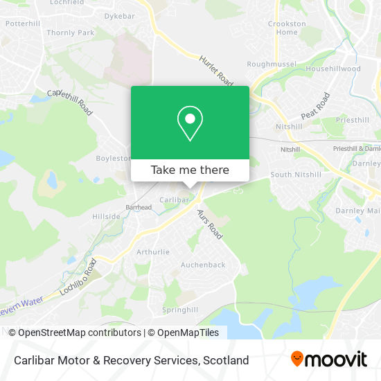 Carlibar Motor & Recovery Services map