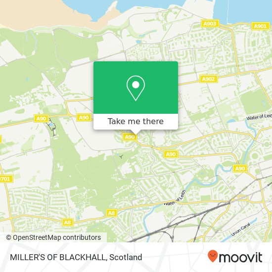 MILLER'S OF BLACKHALL map