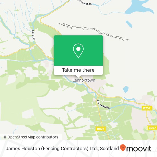 James Houston (Fencing Contractors) Ltd. map