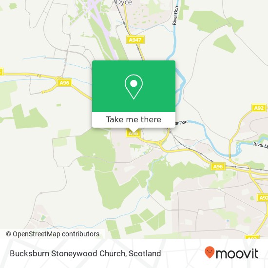 Bucksburn Stoneywood Church map