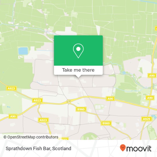 Sprathdown Fish Bar map