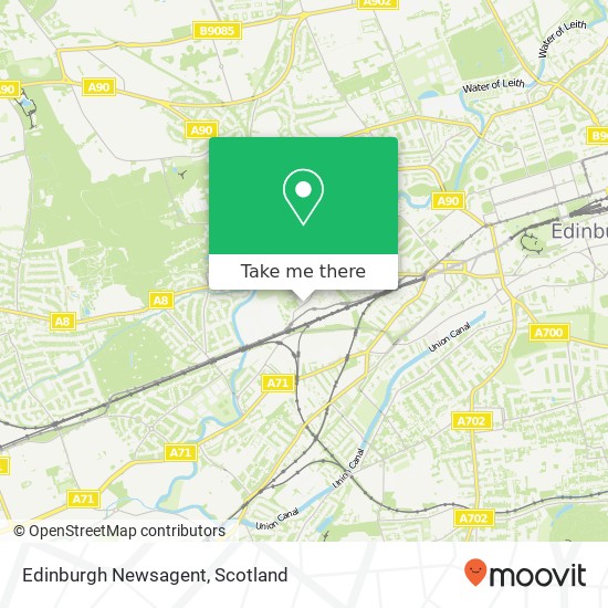 Edinburgh Newsagent map