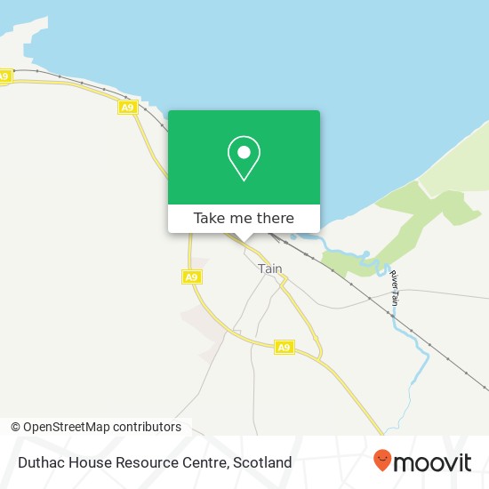Duthac House Resource Centre map
