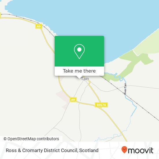 Ross & Cromarty District Council map