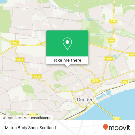 Milton Body Shop map