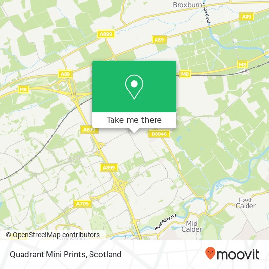 Quadrant Mini Prints map