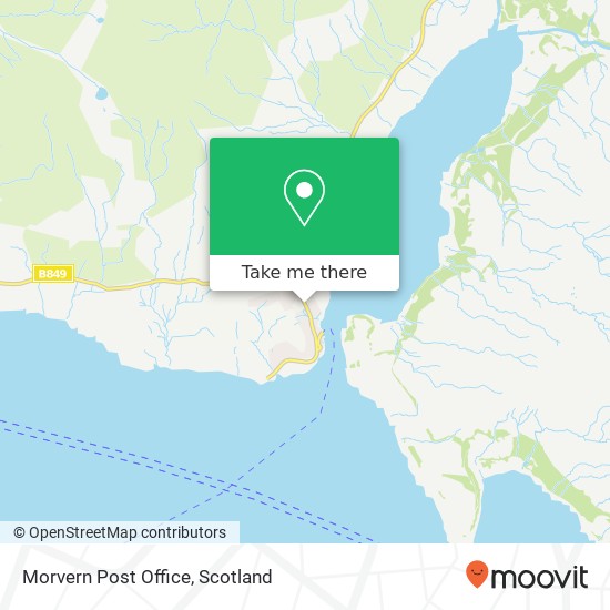 Morvern Post Office map