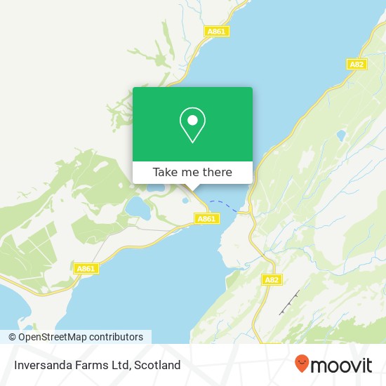 Inversanda Farms Ltd map