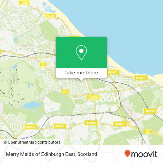 Merry Maids of Edinburgh East map