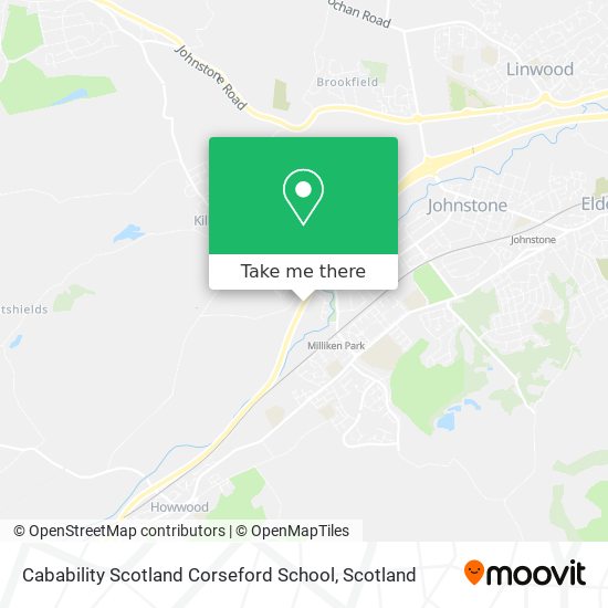 Cabability Scotland Corseford School map