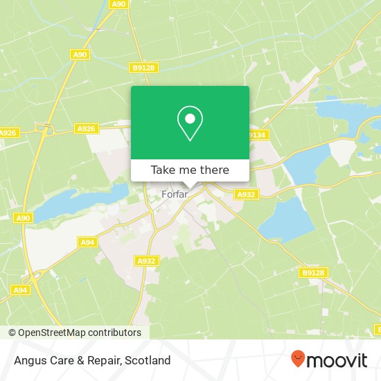 Angus Care  &  Repair map
