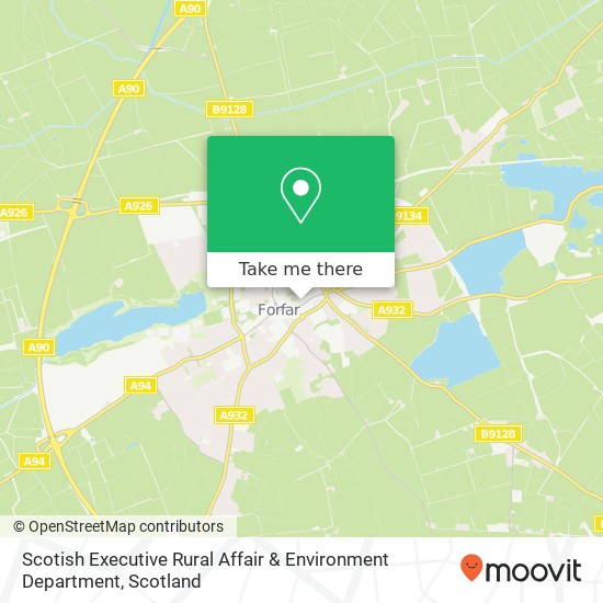 Scotish Executive Rural Affair & Environment Department map