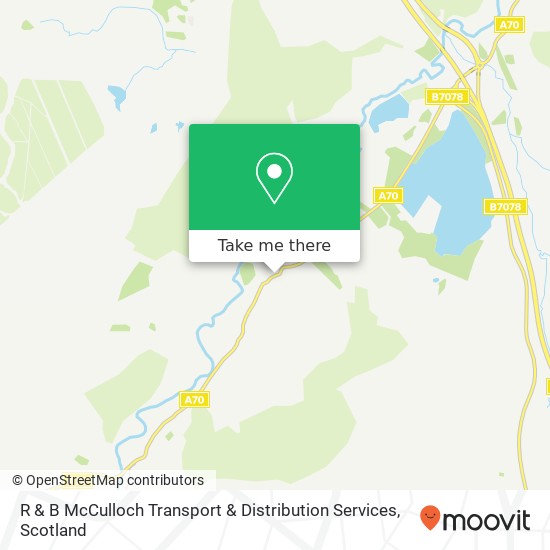 R & B McCulloch Transport & Distribution Services map