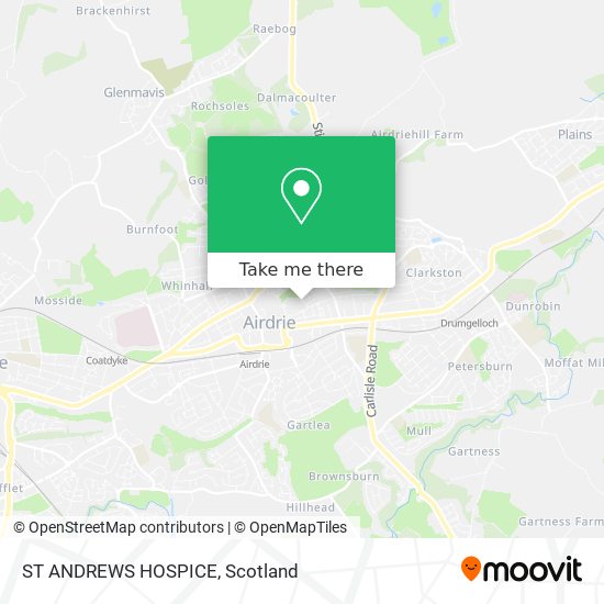 ST ANDREWS HOSPICE map
