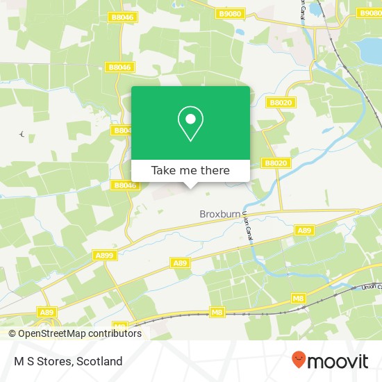 M S Stores map