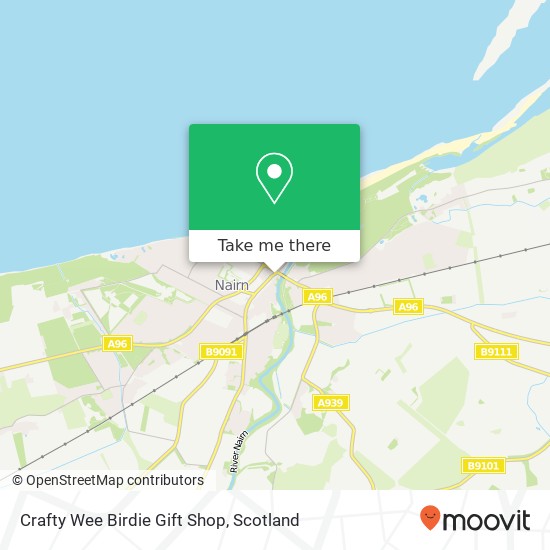 Crafty Wee Birdie Gift Shop, 115 High Street Nairn Nairn IV12 4DB map