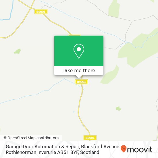 Garage Door Automation & Repair, Blackford Avenue Rothienorman Inverurie AB51 8YF map