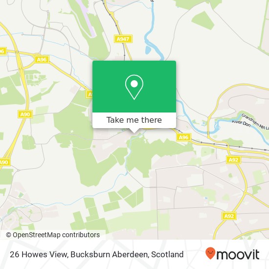26 Howes View, Bucksburn Aberdeen map