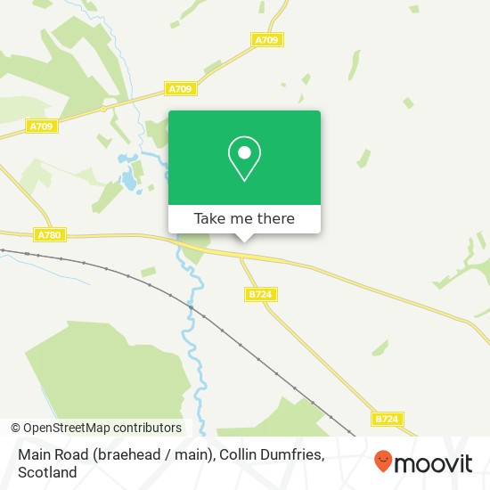 Main Road (braehead / main), Collin Dumfries map