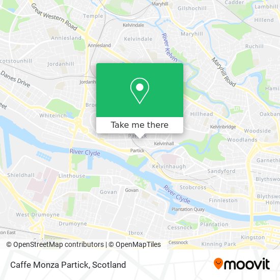 Caffe Monza Partick map