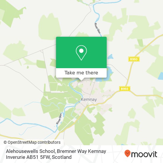 Alehousewells School, Bremner Way Kemnay Inverurie AB51 5FW map