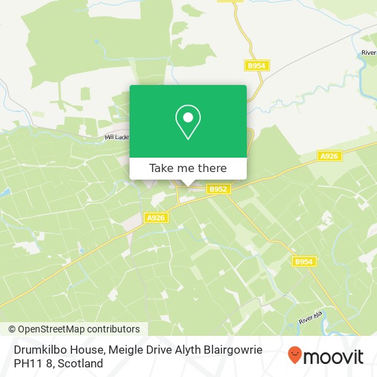 Drumkilbo House, Meigle Drive Alyth Blairgowrie PH11 8 map