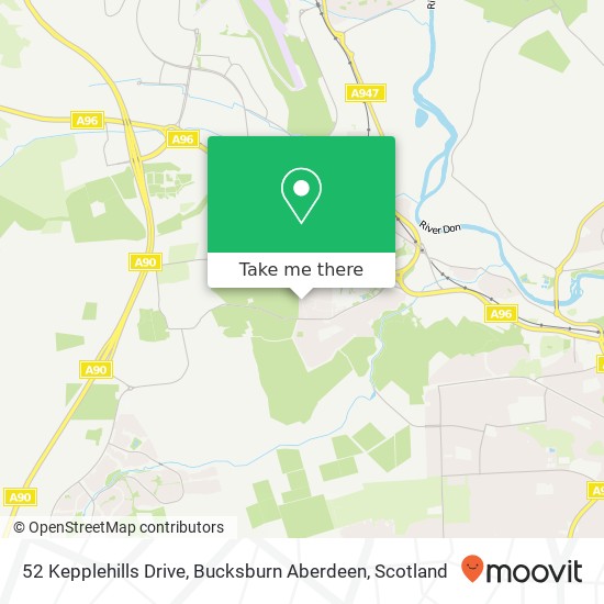 52 Kepplehills Drive, Bucksburn Aberdeen map
