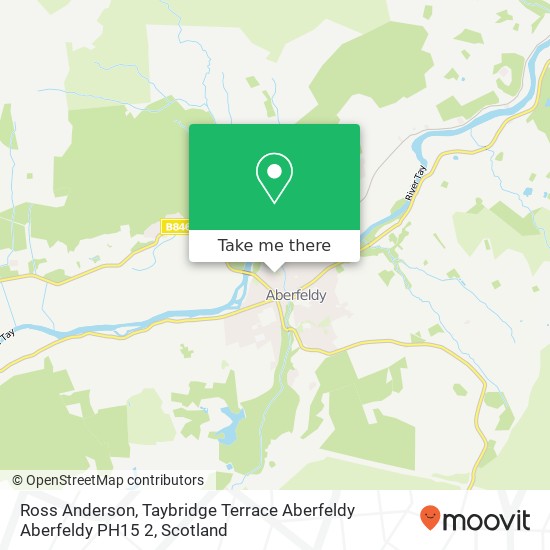 Ross Anderson, Taybridge Terrace Aberfeldy Aberfeldy PH15 2 map