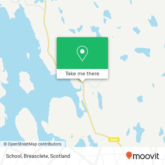 School, Breasclete map