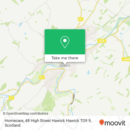 Homecare, 48 High Street Hawick Hawick TD9 9 map