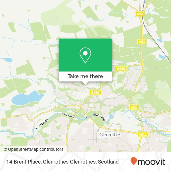 14 Brent Place, Glenrothes Glenrothes map