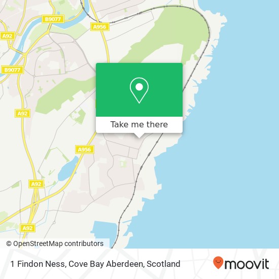 1 Findon Ness, Cove Bay Aberdeen map