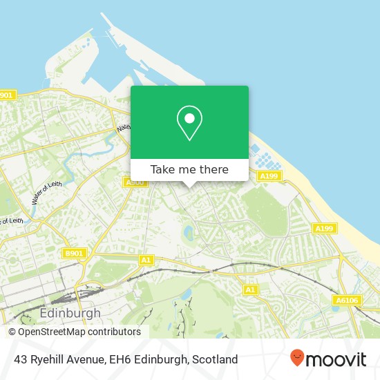 43 Ryehill Avenue, EH6 Edinburgh map