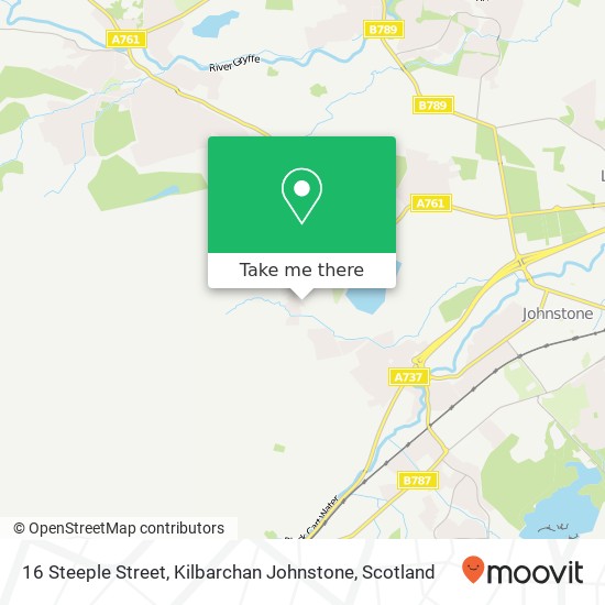 16 Steeple Street, Kilbarchan Johnstone map