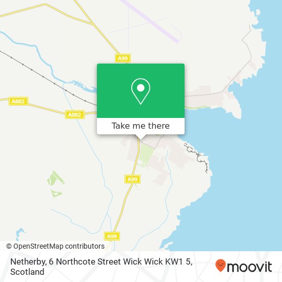 Netherby, 6 Northcote Street Wick Wick KW1 5 map