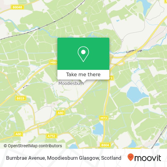 Burnbrae Avenue, Moodiesburn Glasgow map
