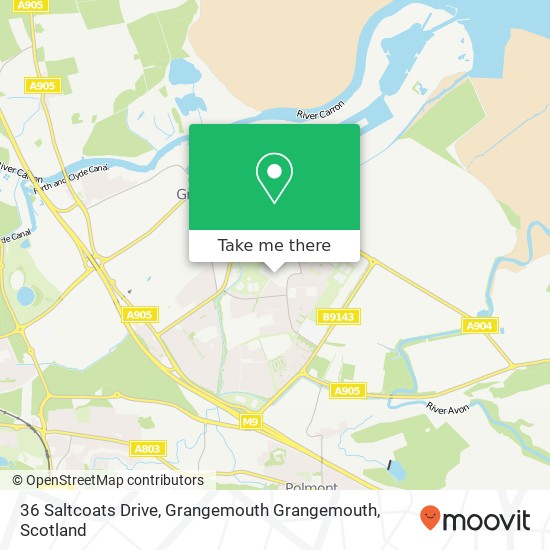 36 Saltcoats Drive, Grangemouth Grangemouth map