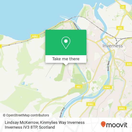 Lindsay McKerrow, Kinmylies Way Inverness Inverness IV3 8TP map