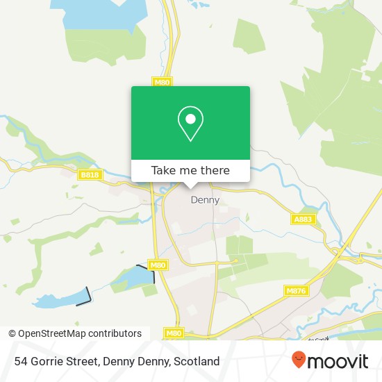 54 Gorrie Street, Denny Denny map