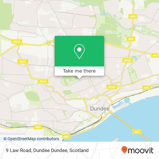 9 Law Road, Dundee Dundee map