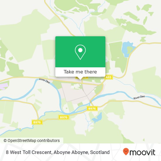 8 West Toll Crescent, Aboyne Aboyne map