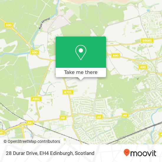 28 Durar Drive, EH4 Edinburgh map