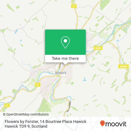 Flowers by Forster, 14 Bourtree Place Hawick Hawick TD9 9 map