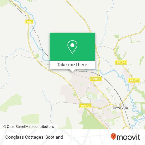 Conglass Cottages map