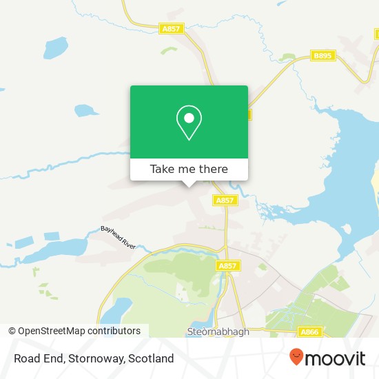 Road End, Stornoway map