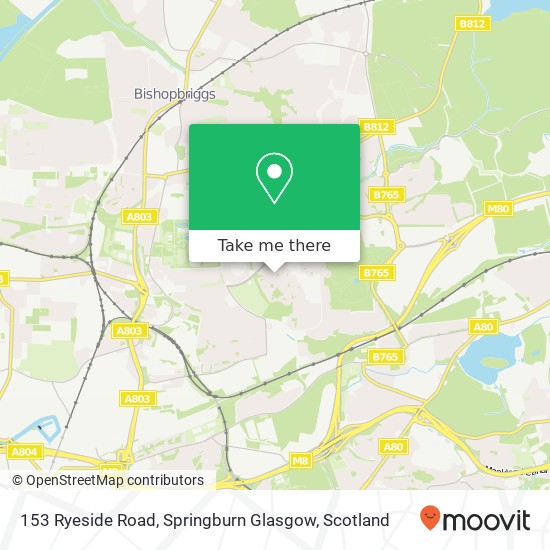 153 Ryeside Road, Springburn Glasgow map