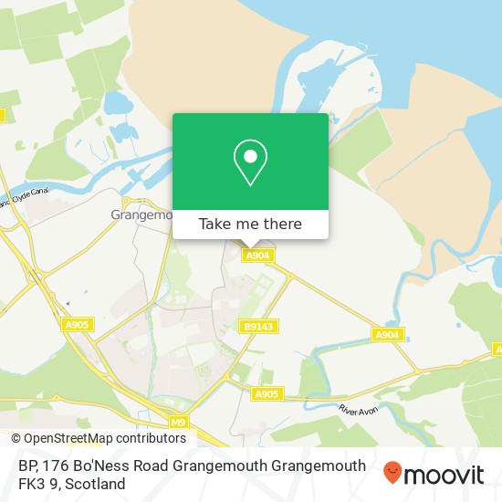 BP, 176 Bo'Ness Road Grangemouth Grangemouth FK3 9 map